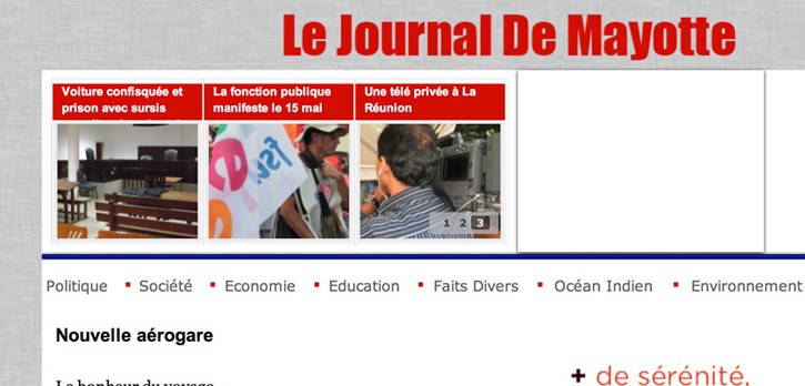 Article paru sur site en ligne du Journal du Mayotte le 15 Mai 2014
