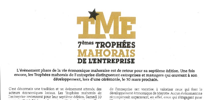 Article paru dans Mayotte Hebdo – Avril 2019