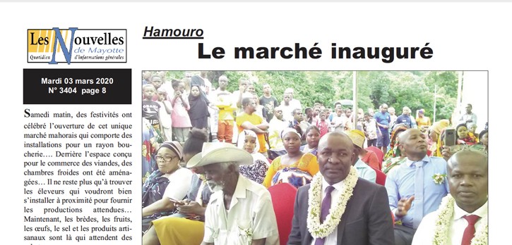 Article paru dans Les Nouvelles de Mayotte N°3404 – Mars 2020